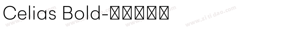 Celias Bold字体转换